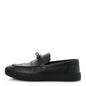 Calfskin Mens Game Slip On Sneakers Black