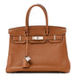 Taurillon Clemence Birkin 30 Gold
