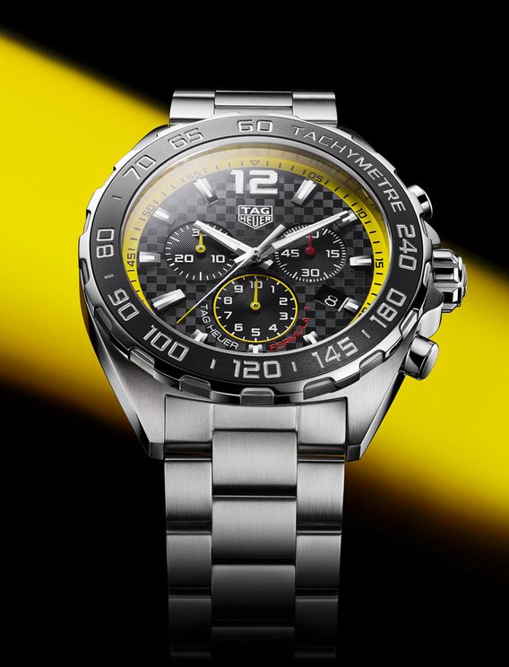 Tag Heuer Formula 1 Chronograph Black Dial Silver Steel Strap Watch for Men- CAZ101AC.BA0842