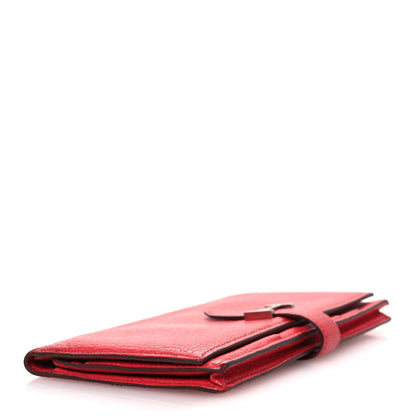 Chèvre Mysore Bearn Gusset Wallet Bougainvillea