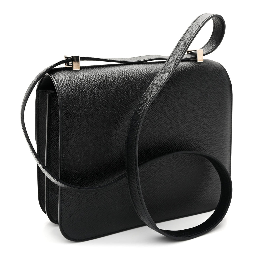 Epsom Enamel Constance 24 Black Bleu Saint Cyr