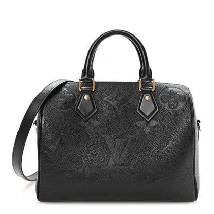 Empreinte Monogram Giant Speedy Bandouliere 25 Black