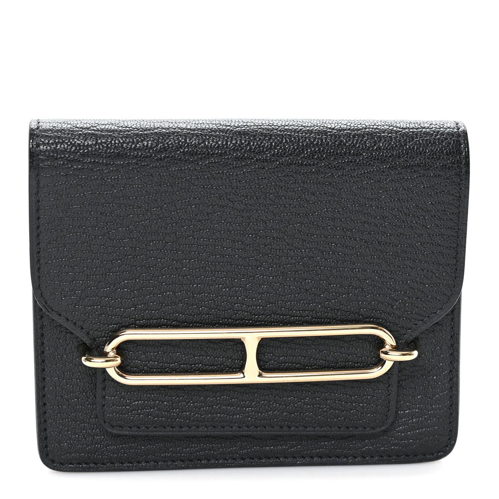 Chevre Mysore Roulis Slim Wallet Black