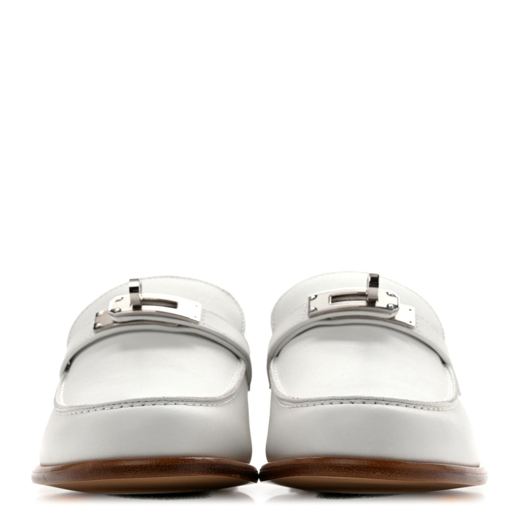 Calfskin Womens Destin Loafers 36 White