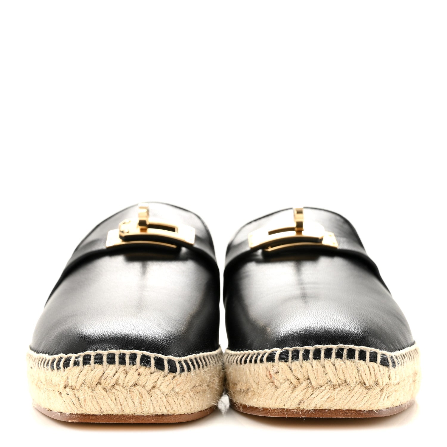 Goatskin Feria Espadrille 39 Black