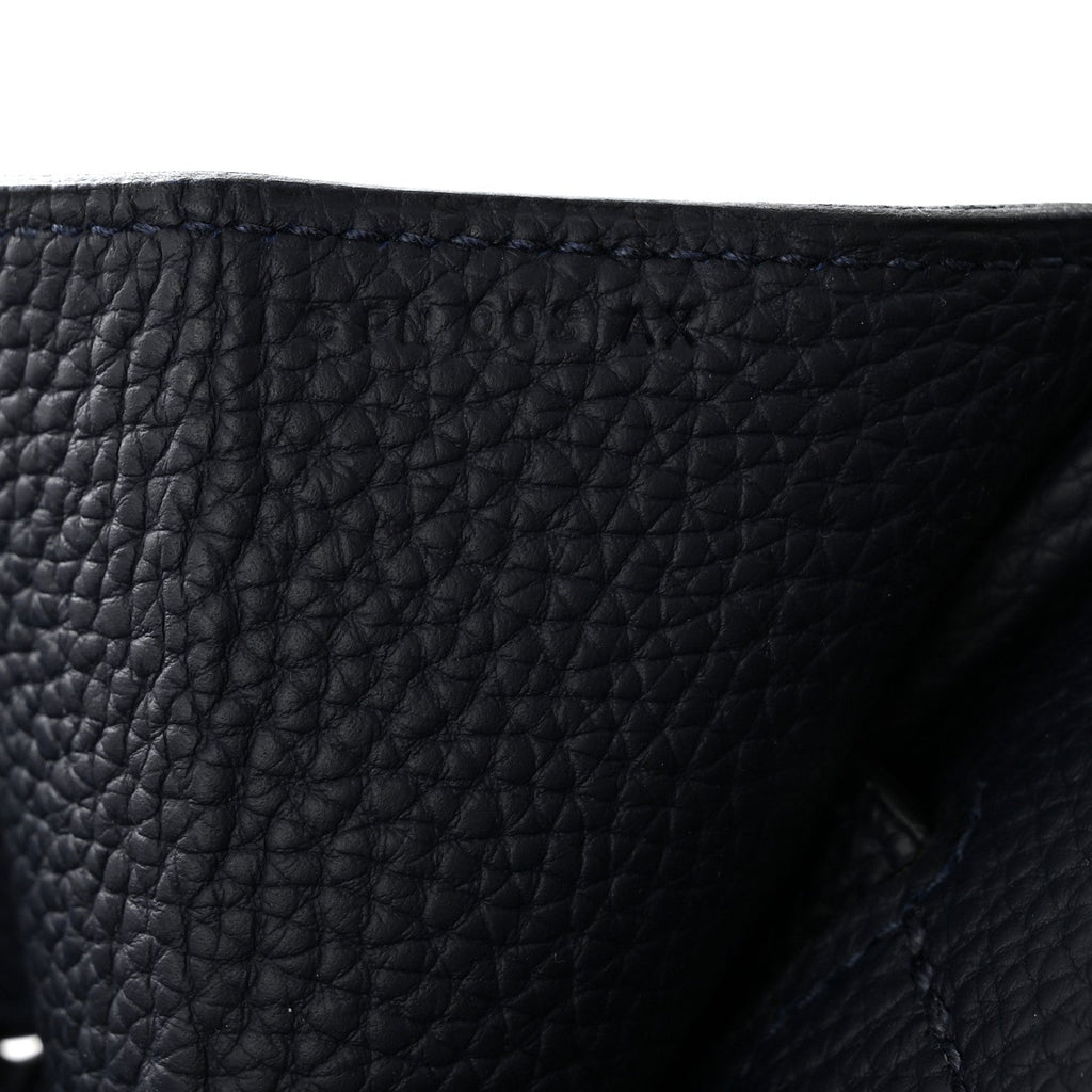Togo Todoo Feutre HAC Birkin 50 Gris Clair Bleu Nuit