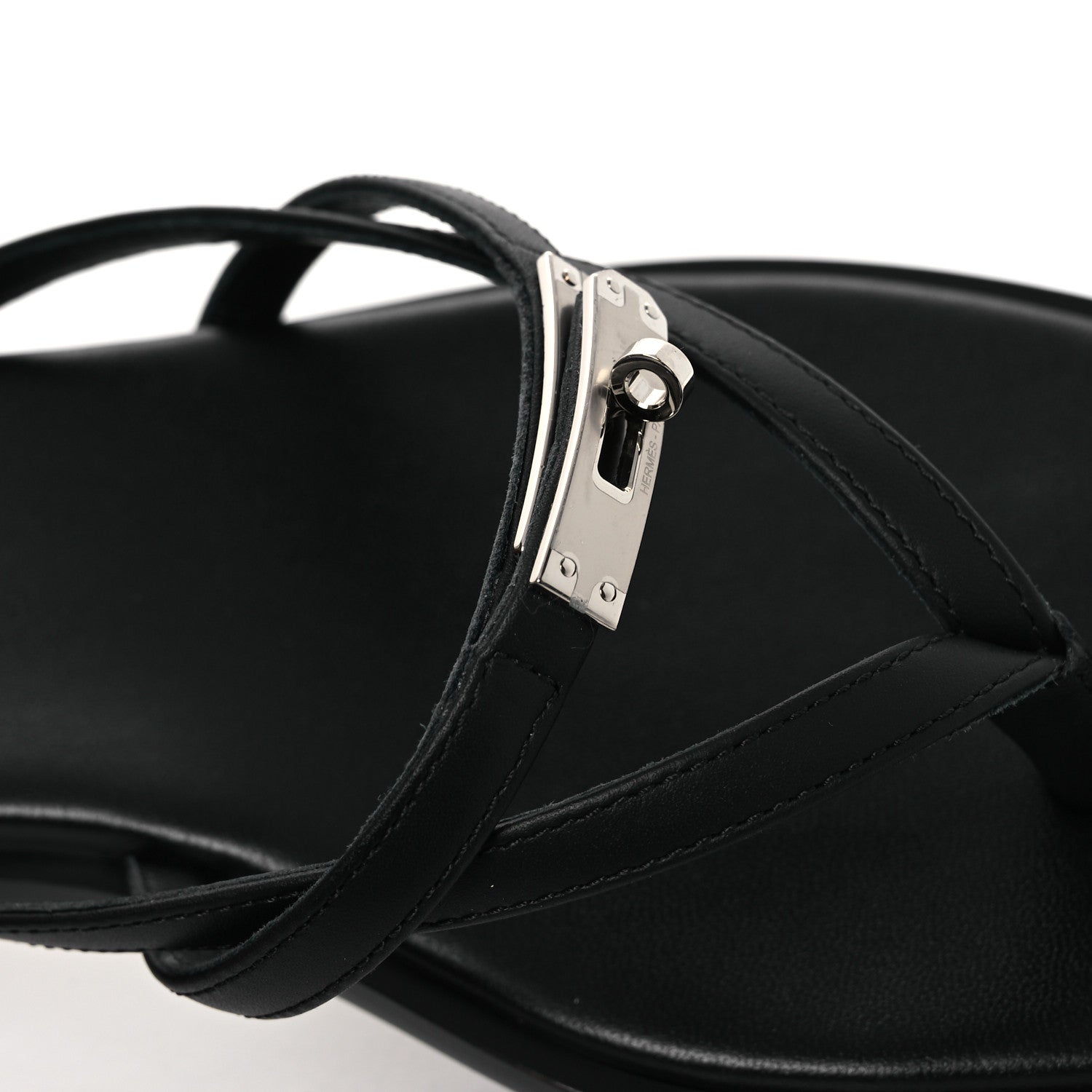 Calfskin Miss Sandals 37 Black
