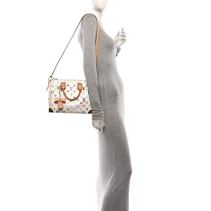 LV X TM Monogram Multicolor Speedy Bandouliere 25 White