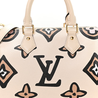 Monogram Giant Wild At Heart Speedy Bandouliere 25 Creme