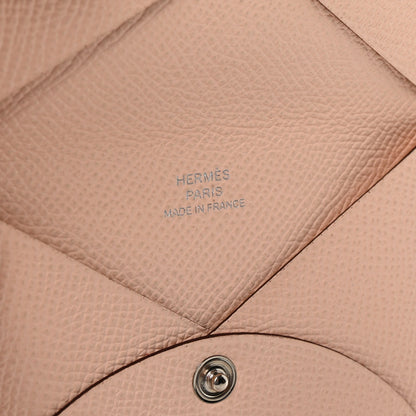 Epsom Calvi Card Case Rose Eglantine