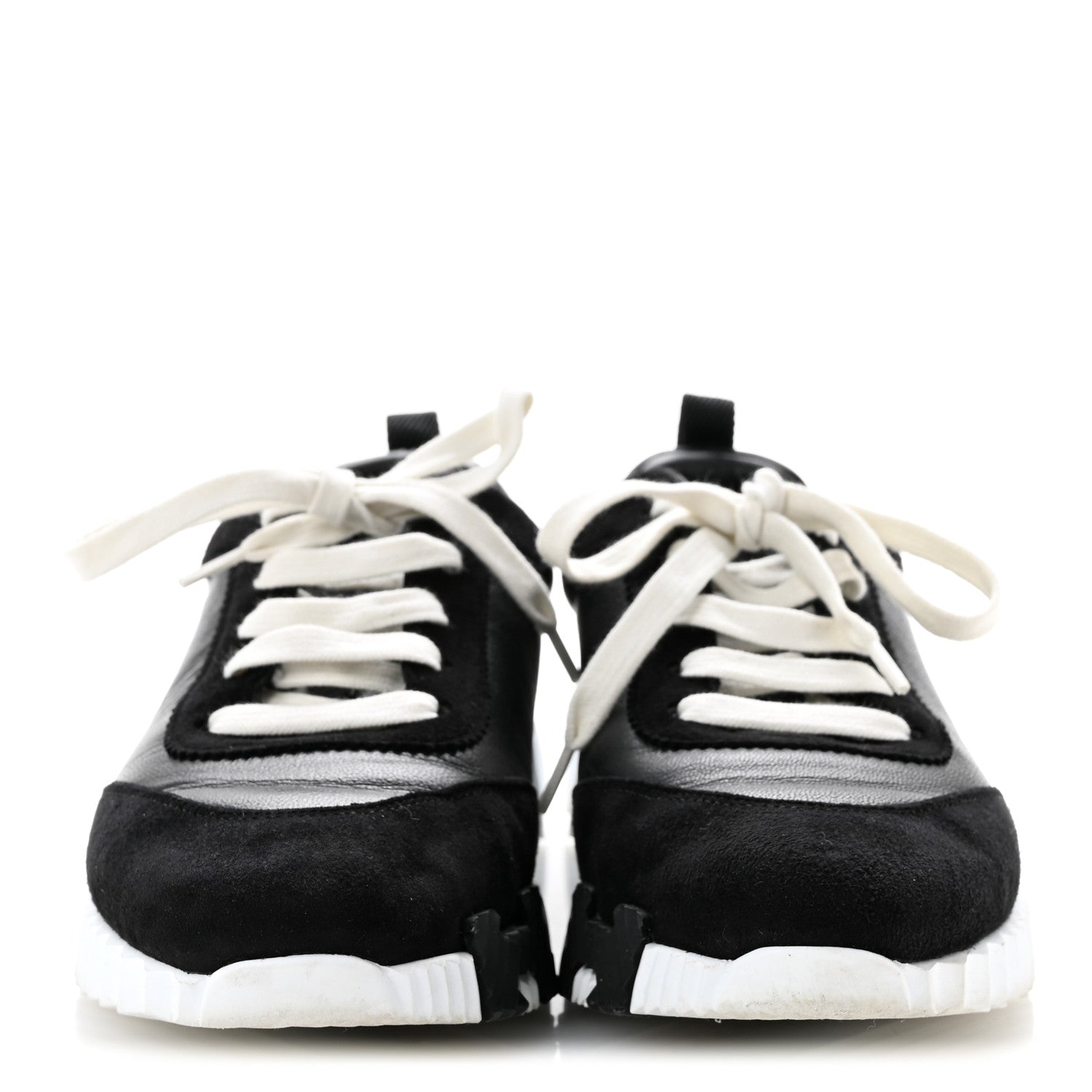 Goatskin Suede Goatskin Bouncing Sneakers 37.5 Black