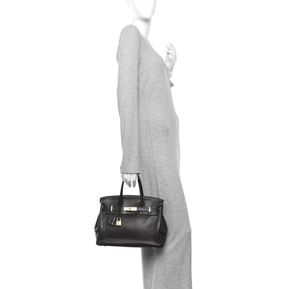 Taurillon Clemence Birkin 30 Chocolate