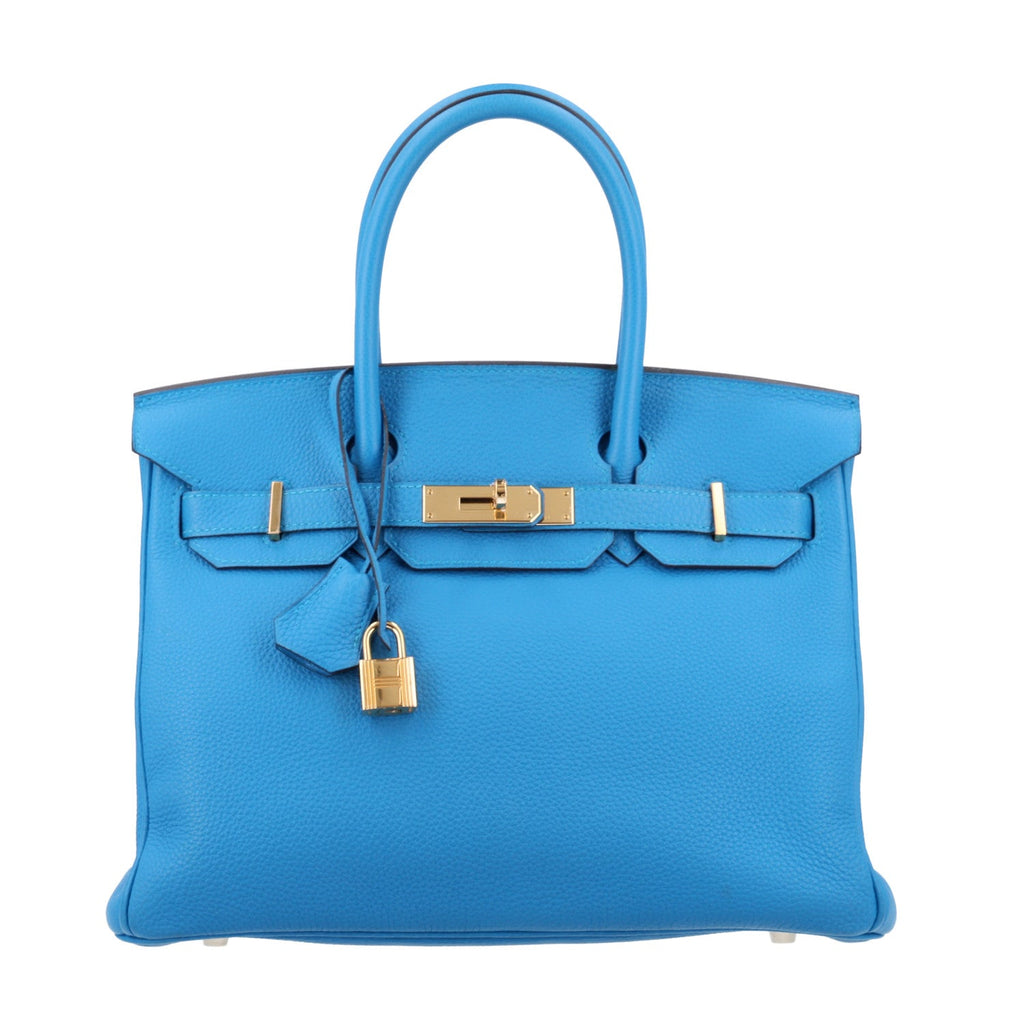 Togo Birkin 30 Bleu Zanzibar