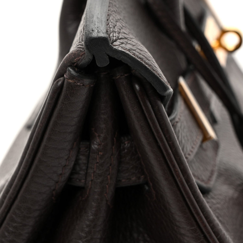 Taurillon Clemence Birkin 30 Chocolate