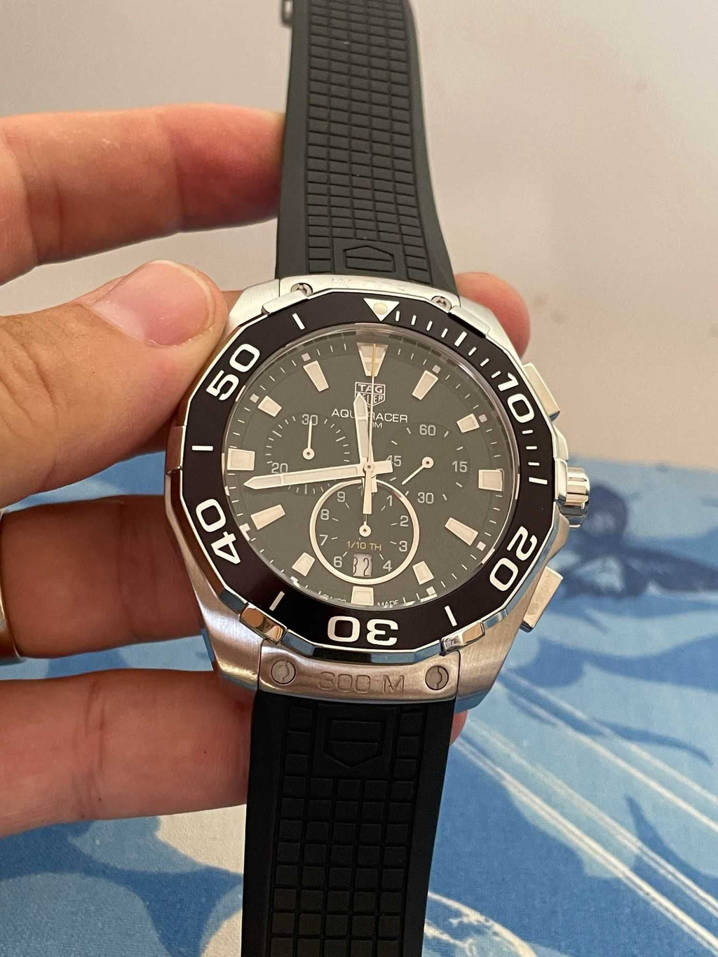 Tag Heuer Aquaracer Black Dial Watch for Men - CAY111A.FT6041