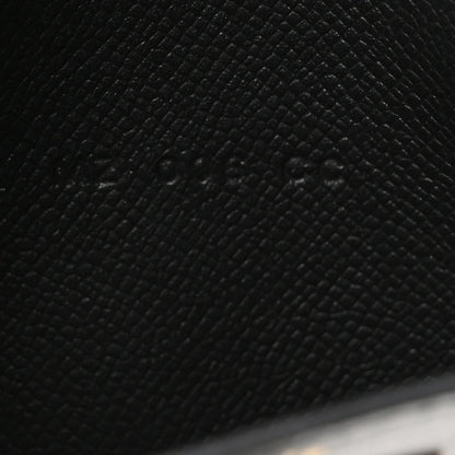 Veau Madame Kelly Pocket Compact Wallet Black