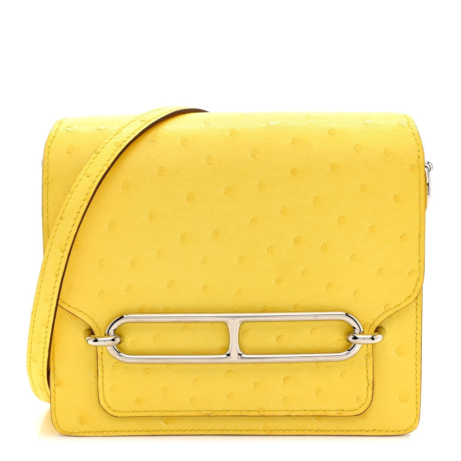 Ostrich Mini Sac Roulis Jaune Citron