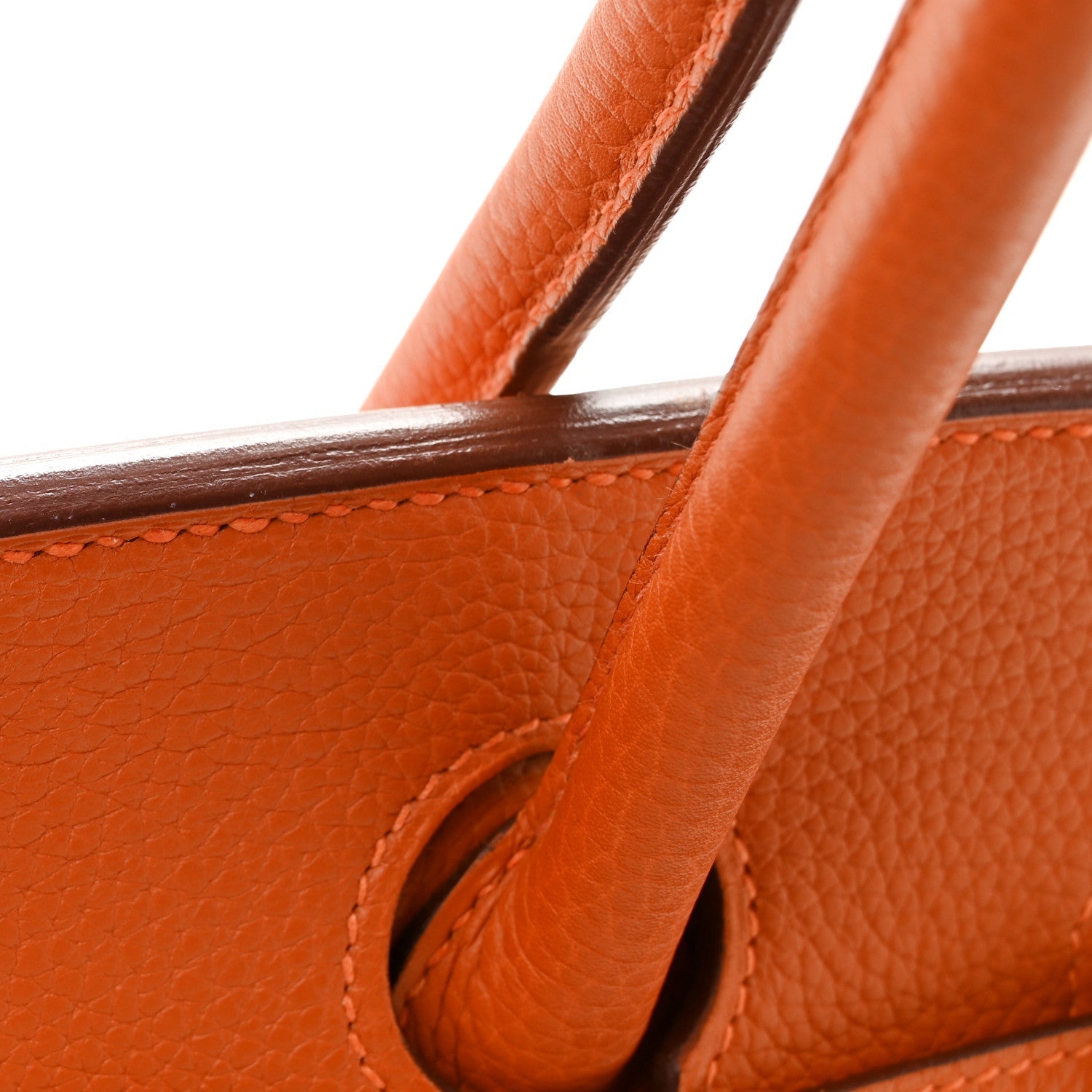 Taurillon Clemence JPG Birkin 42 Orange