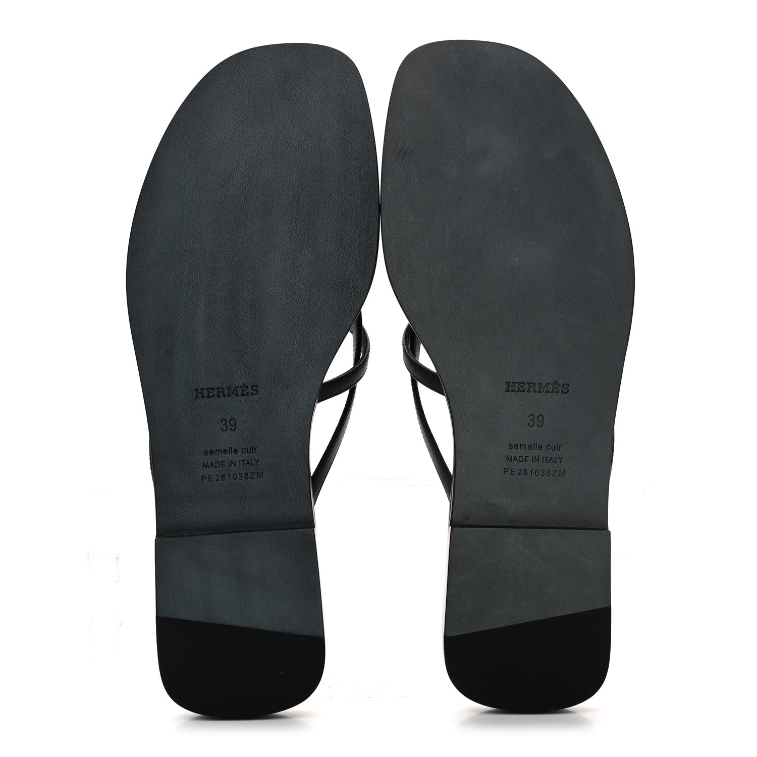 Calfskin Miss Sandals 39 Black