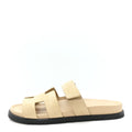 Suede Goatskin Womens Chypre Sandals 38 Beige Sable