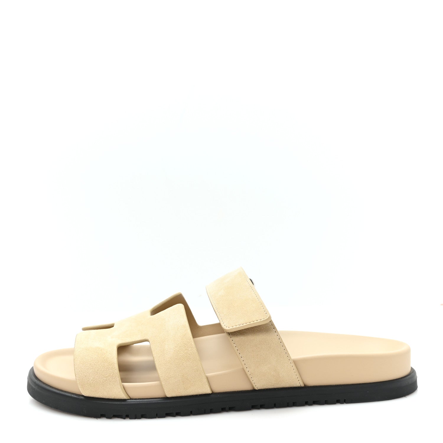 Suede Goatskin Womens Chypre Sandals 38 Beige Sable