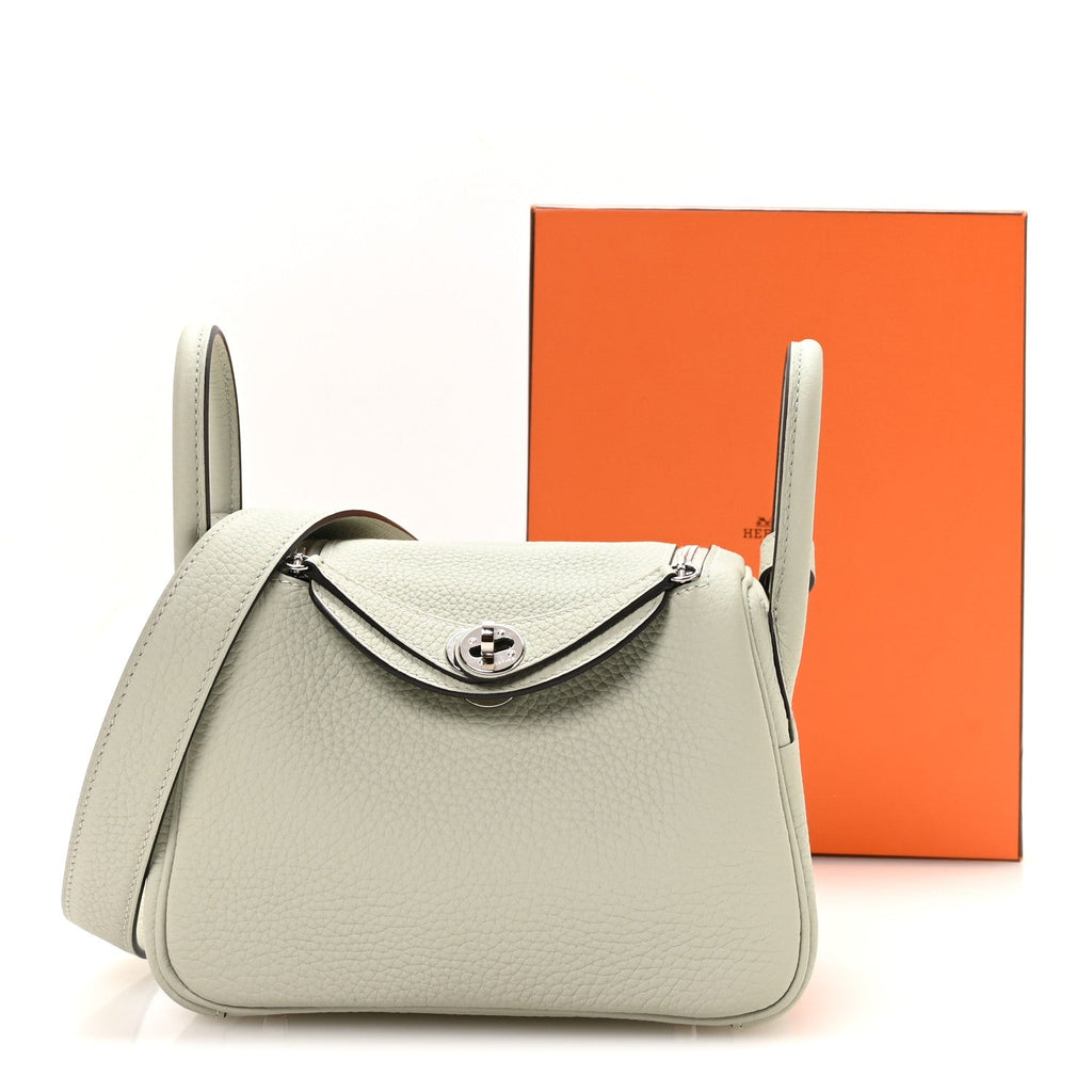 Taurillon Clemence Mini Lindy 20 Gris Neve