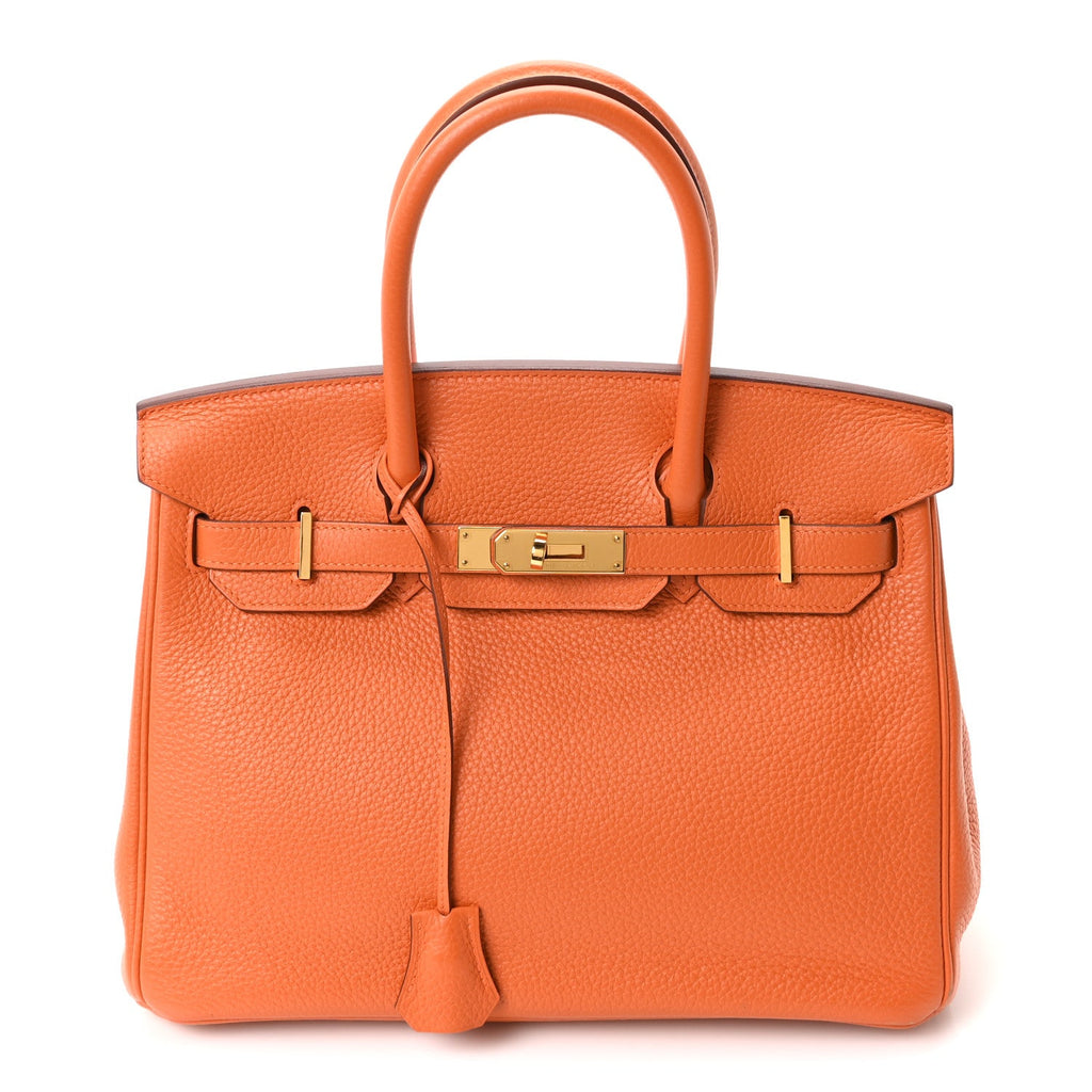 Taurillon Clemence Birkin 30 Orange