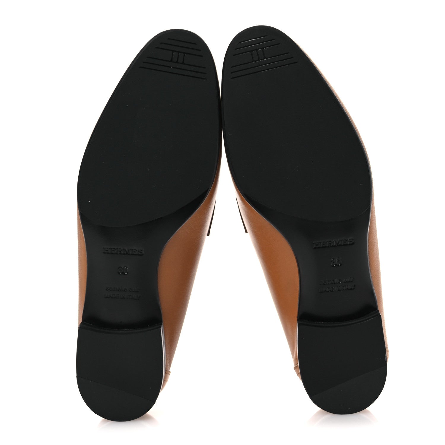 Goatskin Womens Royal Loafers 36 Naturel