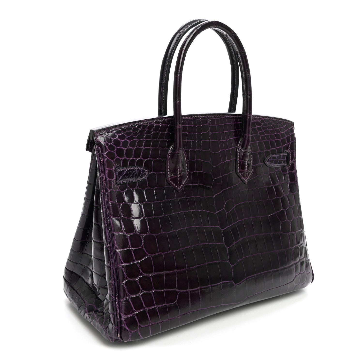 Shiny Niloticus Crocodile Birkin 30 Amethyst
