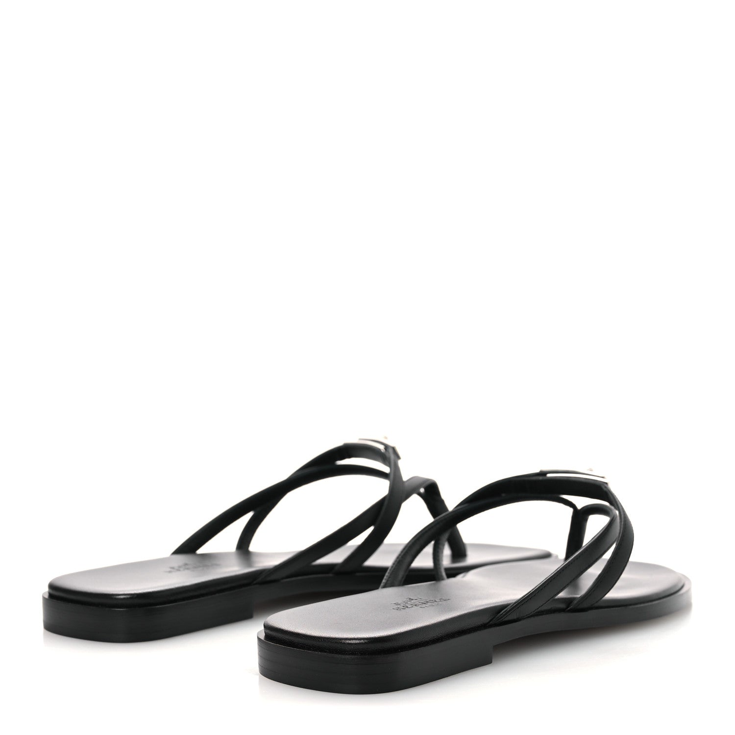 Calfskin Miss Sandals 37.5 Black