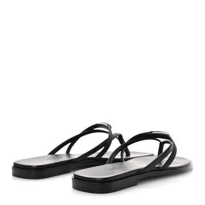 Calfskin Miss Sandals 37.5 Black