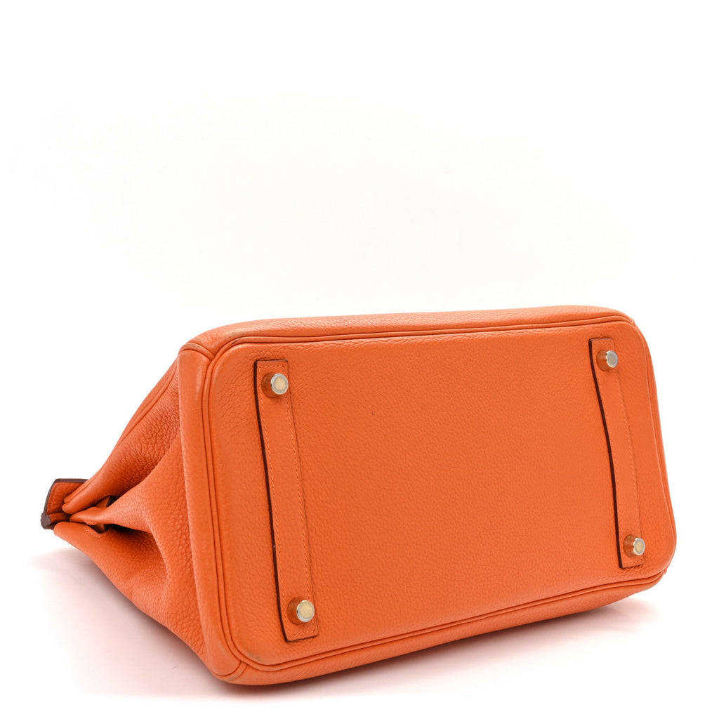 Taurillon Clemence Birkin 30 Orange