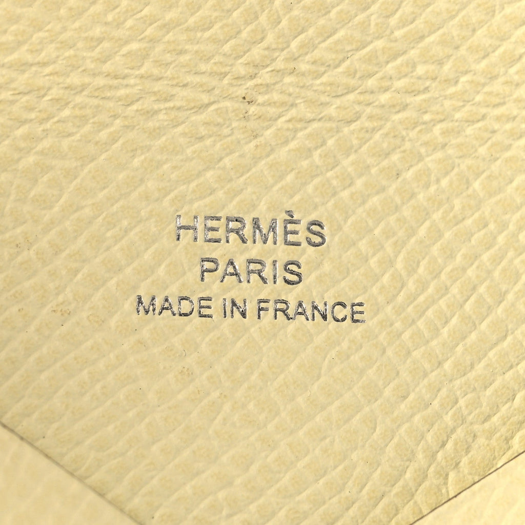 Epsom Calvi Card Case  Jaune Milton