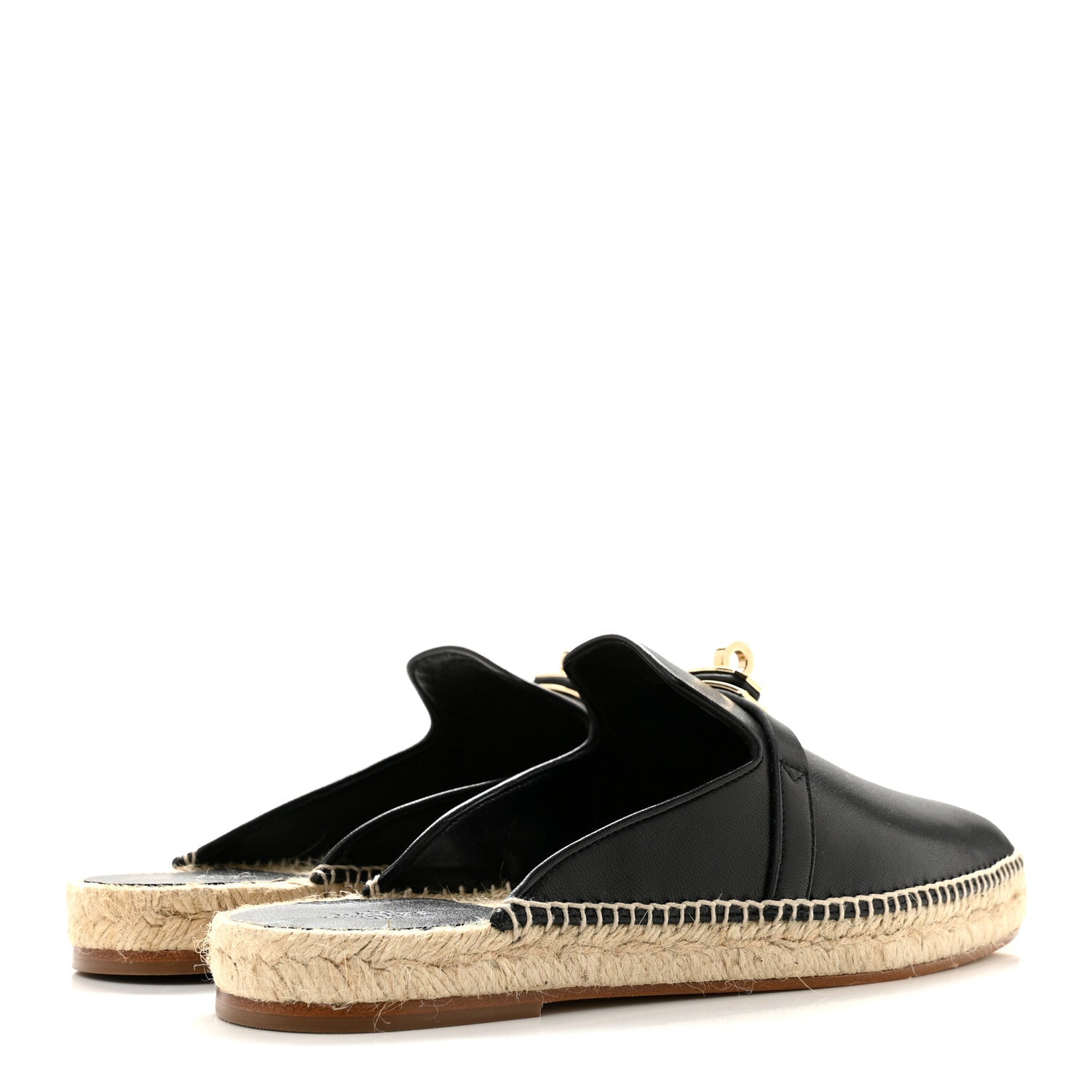 Goatskin Feria Espadrille 39 Black