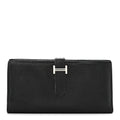 Chevre Mysore Bearn Gusset Wallet Black