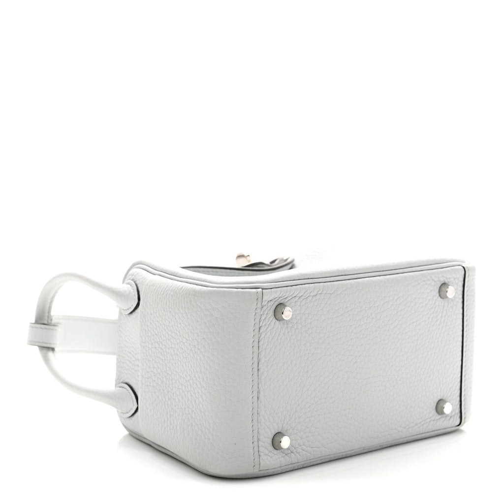 Taurillon Clemence Mini Lindy 20 Bleu Pale