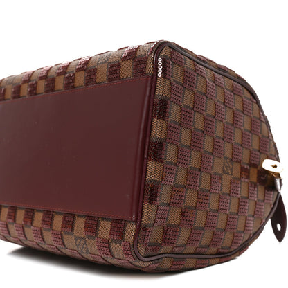 Damier Paillettes Speedy 30 Rouge