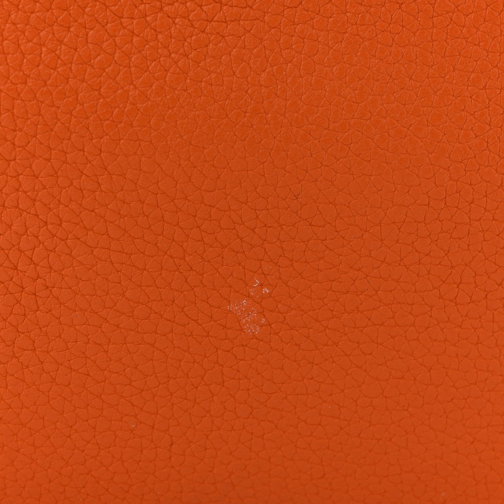 Taurillon Clemence Double Sens 45 Reversible Tote Orange Gold