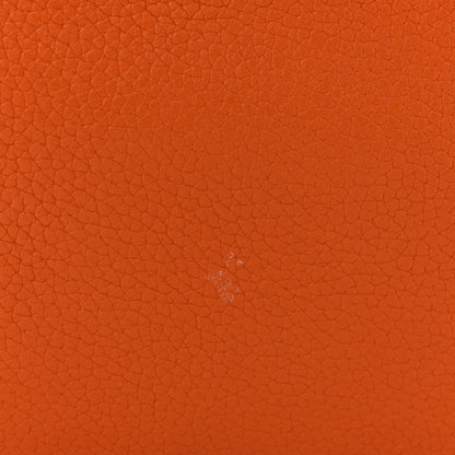 Taurillon Clemence Double Sens 45 Reversible Tote Orange Gold