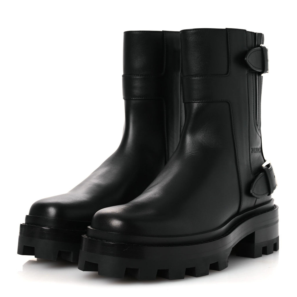Calfskin Womens Jaimy Ankle Boots 36 Black