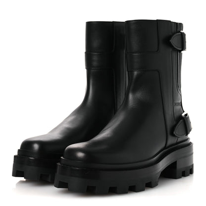 Calfskin Womens Jaimy Ankle Boots Black