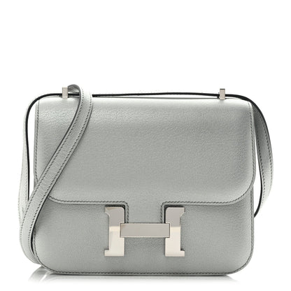 Metallic Chevre Chamkilight Constance 18 Argent