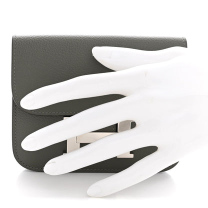 Evercolor Constance Slim Wallet Gris Meyer