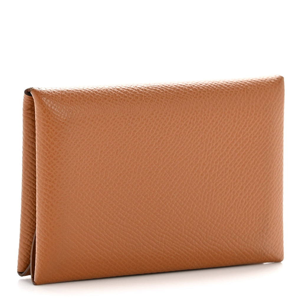 Epsom Calvi Duo Card Case Gold
