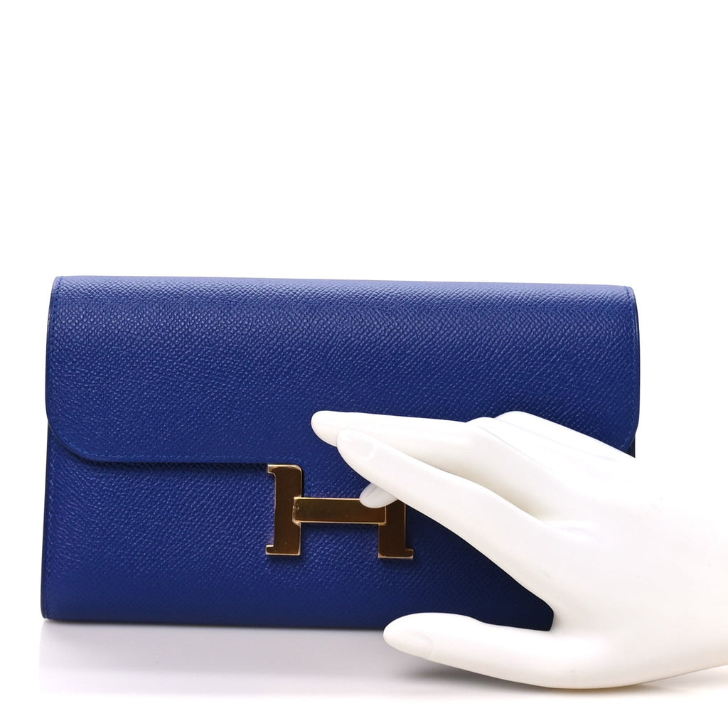 Epsom Constance Long Wallet Bleu Electrique
