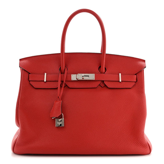 Togo BIRKIN 35 Rouge Casaque