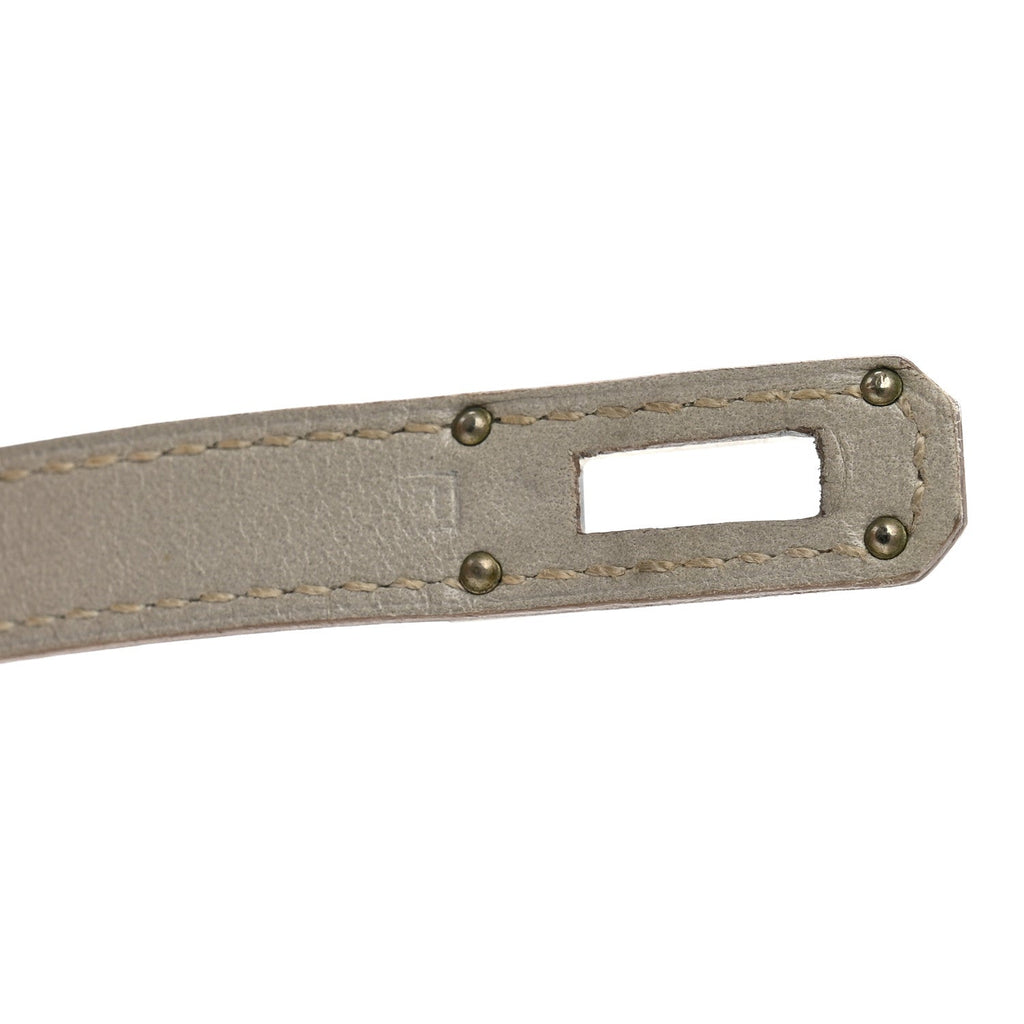Box Guilloche Kelly Longue Wallet Gris Perle