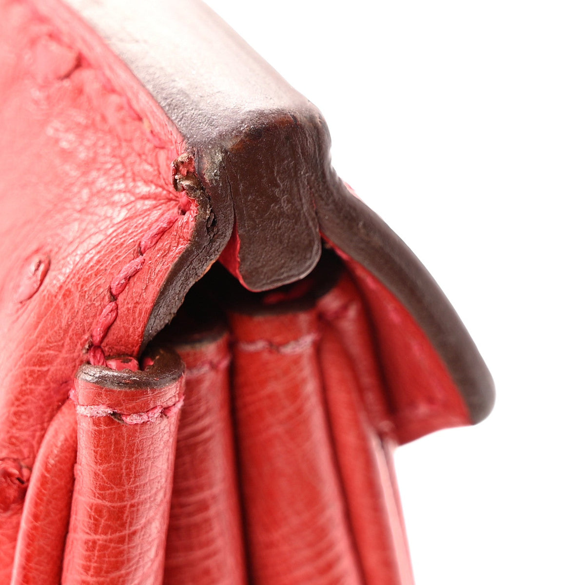 Ostrich Birkin 30 Rouge Vif