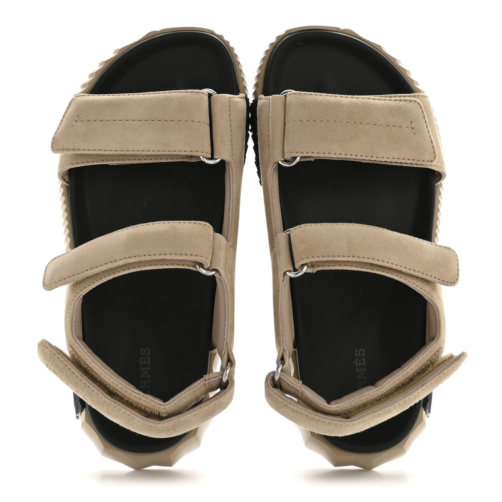 Suede Goatskin Junior Sandals 37.5 Beige Camel