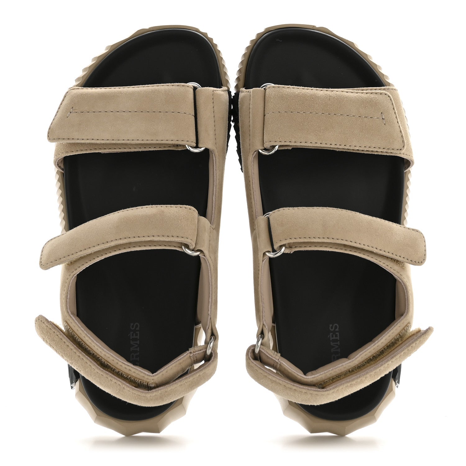 Suede Goatskin Junior Sandals 37.5 Beige Camel